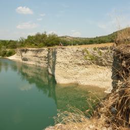 Érosion de berges sur le Bas Verdon [M. MARTIN]